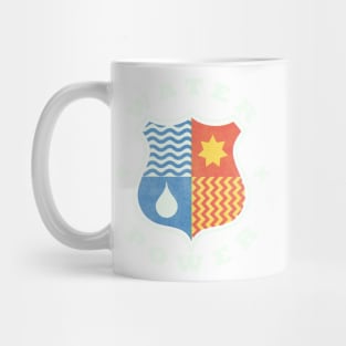 water + power shield - for dark background Mug